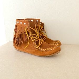Rebecca Minkoff x Minnetonka fringe boots